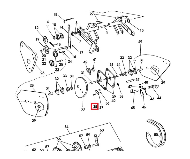 Ролка 32x43x8 мм за New Holland, Massey Ferguson, Case IHC 40714, 111/3185, 535922, 58.160.19 - Image 7