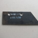 Лемеж малък междуцентрово - 110 мм с 2 отвора / 8 мм