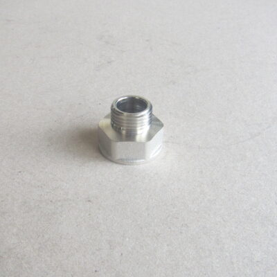 Муфа нипел намалител 1/2" - 3/4" месингова никелирана /7002091