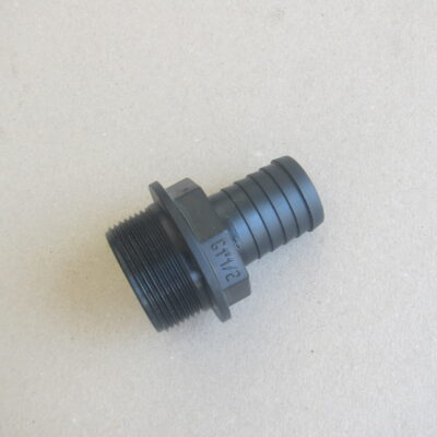 Щуцер прав с резба 1-1/2" М - Ф-32 mm Arag пластмаса